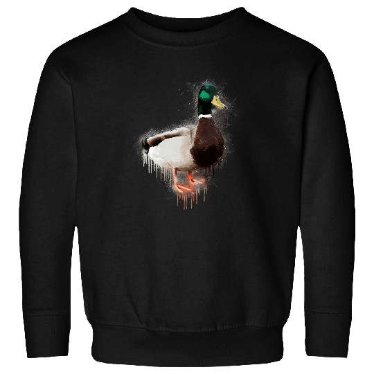 Duck Pet Animal Lover Cartoon Graphic Color 055 Sweatshirts
