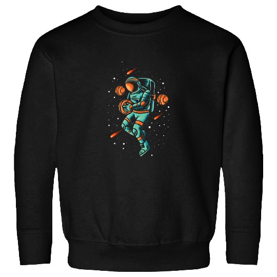 Astronaut Basketball Sports Space Astronomy Funny Sweatshirts