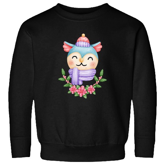 Owl Pet holly berry christmas Matching Group Sweatshirts