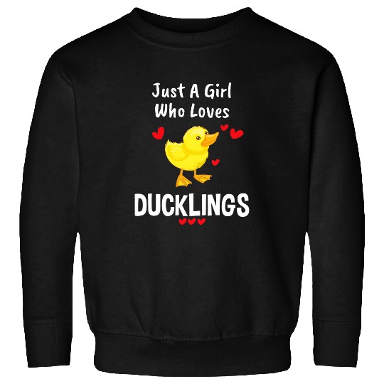 Duck Pet Animal Duckling Duck Lover Women Girls Love Ducklings Sweatshirts