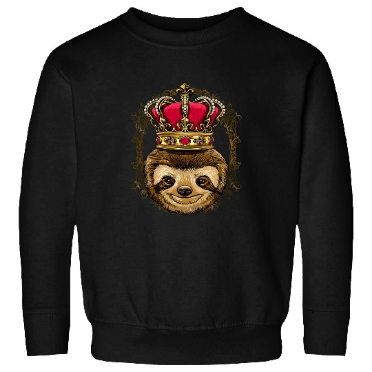 Sloth Pet Royal Sloth King Queen Princess Lazy Animal Sloth Lovers Sweatshirts
