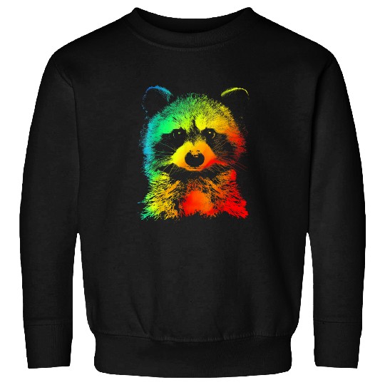 Raccoon Pet Colorful Rainbow Cute RACCOON Lovers Sweatshirts