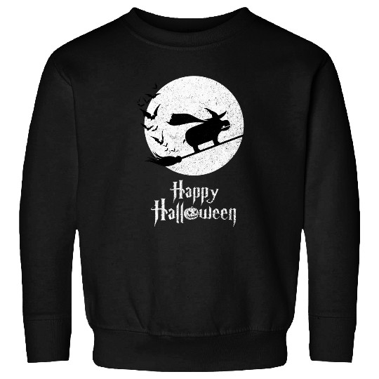 Hippo Pet Funny Halloween Costume Witch HIPPO Lover Sweatshirts