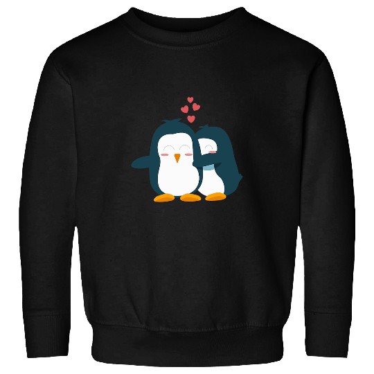 Penguin Pet COUPLES GIFT Wedding Anniversary Engagement Party Sweatshirts