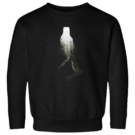 Batman Begins Distressed The Cave Bat Vignette Poster Sweatshirts