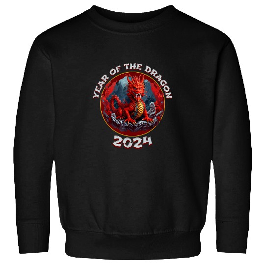 Dragon Pet New Year s Dragon Fiery Sweatshirts