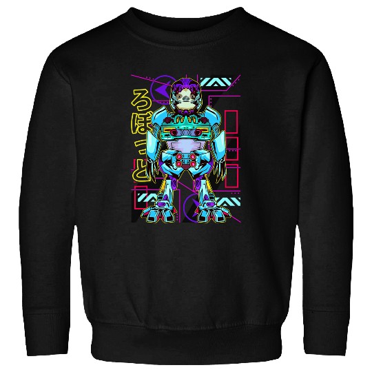 Sloth Pet Robot Sloth SciFi Robotics Vaporwave Retro Pastel Otaku Sweatshirts