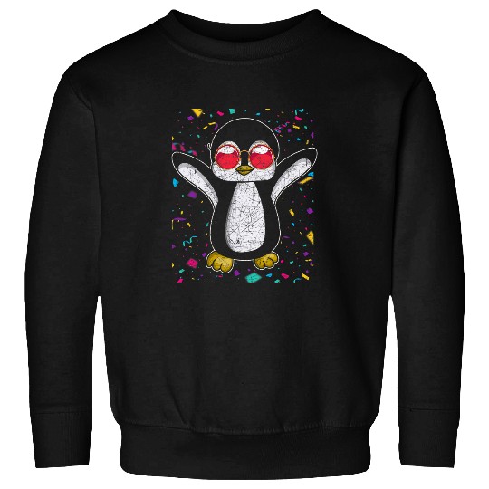 Penguin Pet Cool Party Animal Funny Zoo Animal Sunglasses Penguin Sweatshirts