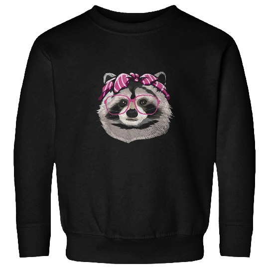 Raccoon Pet Trash Panda Bandana Animal Raccoon Headband Cute Racoon Sweatshirts
