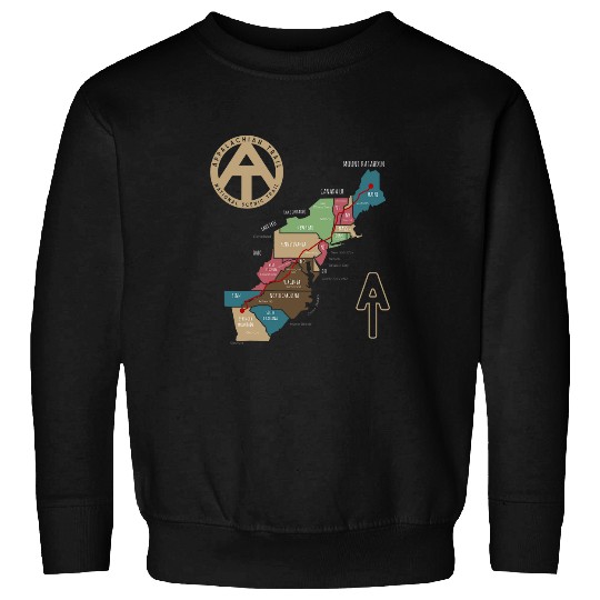 appalachian trail hiking map Sweatshirts