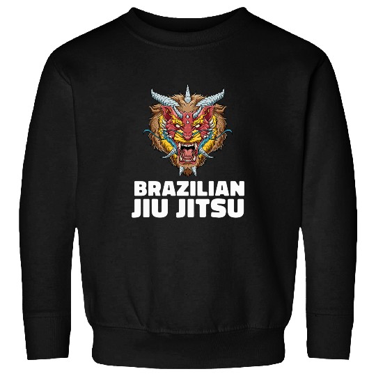 Lion Pet Jiu Jitsu Lion Demon Head Brazilian Jiu Jitsu MMA Grappling Sweatshirts