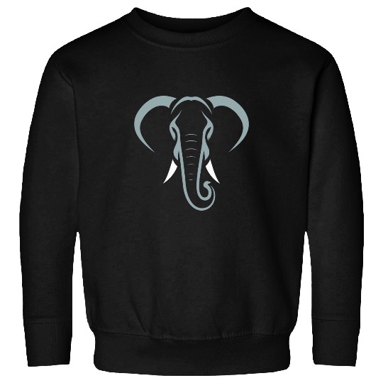 Elephant Pet Face Minimalism Animals Sweatshirts