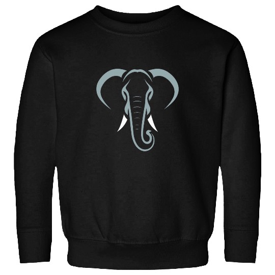Elephant Pet Face Minimalism Animals Sweatshirts