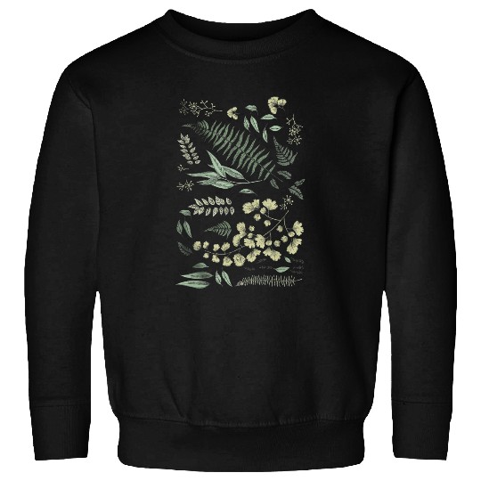 Botanical vintages Boho Cottagecore Wildflowers Garden Floral Sweatshirts