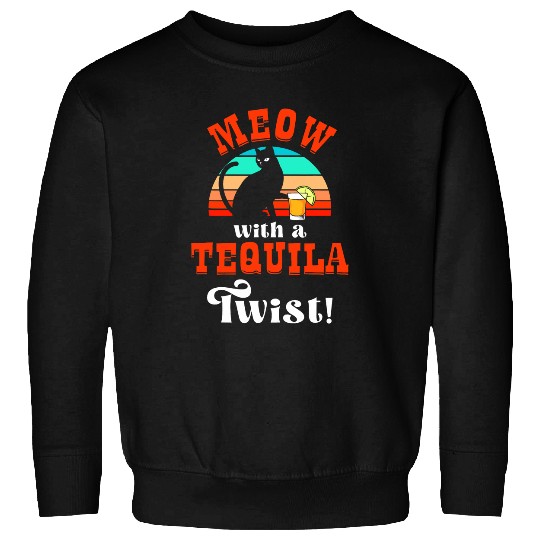 Funny Tequila Drinking Cat Lover Salt Lime Bartender Drink 29 Sweatshirts