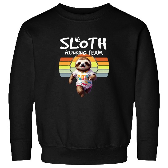 Sloth Pet Running Team Matching Fun Run Participant Themed Event Sweatshirts