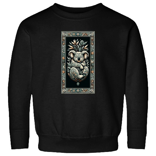 Koala Pet vintages Koala Artwork Elegant Tapestry Motif Style 1 Sweatshirts