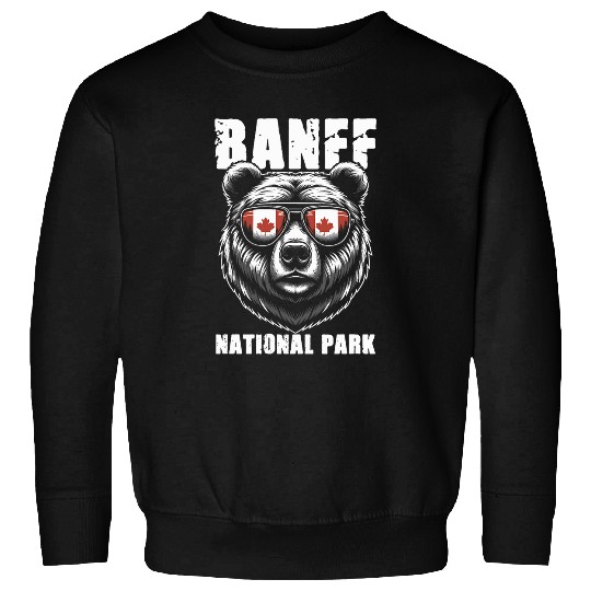 Bear Pet Banff National Park Bear Canada Canadian Travel Sweatshirts