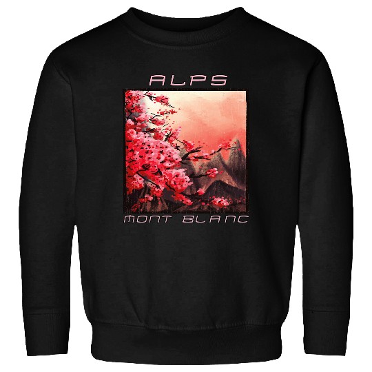 Alps Mont Blanc Mountaineer Hiking Mountains Tourist Sweatshirts