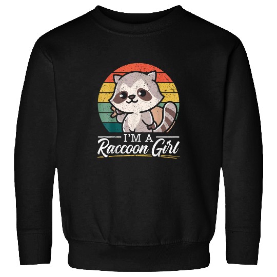 Raccoon Pet Trash Panda Retro Racoon Sweatshirts