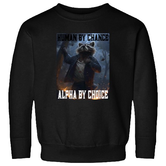 Raccoon Pet Cringe Alpha Animal Raccoon Cringy Funny Cringey Sweatshirts