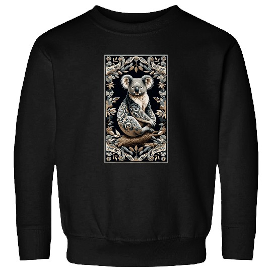 Koala Pet vintages Koala Artwork Elegant Tapestry Motif Style Sweatshirts