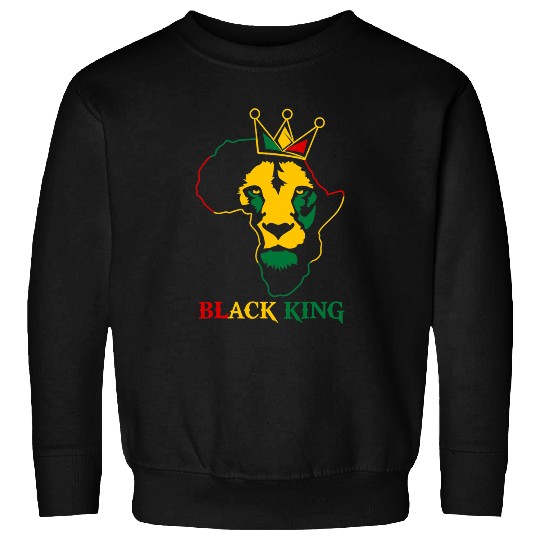 Lion Pet Juneteenth Black King African American Black Pride Sweatshirts