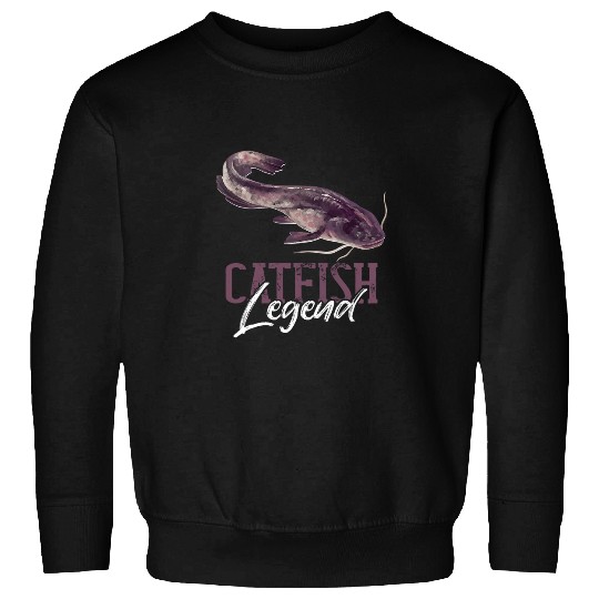Fisherman Catfish Angler Catfishing Fishing Catfish Legend Sweatshirts