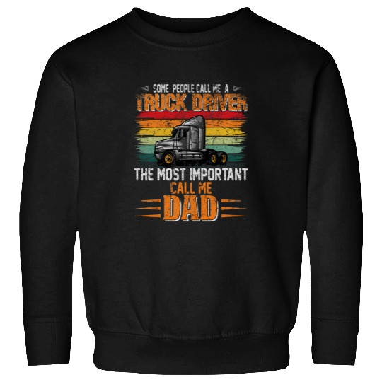 Mens Funny Trucker Big Rig Semi Truck Driver Quote 18 Wheeler 1 Sweatshirts