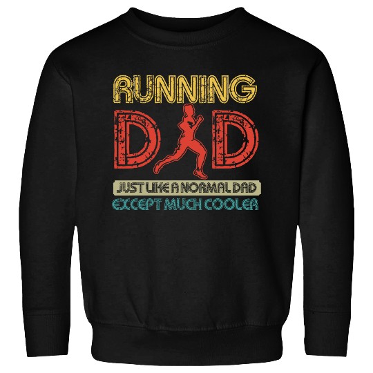 Father Runner Fathers Day Running Dad Sweatshirts