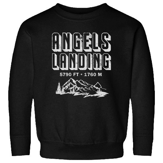 Angels Landing Utah Zion National Park Hiking Outdoor Grunge Sweatshirts
