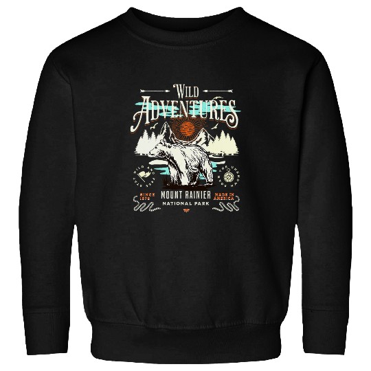 Bear Pet Mount Rainier National Park Wild Adventures Wild Bear Sweatshirts