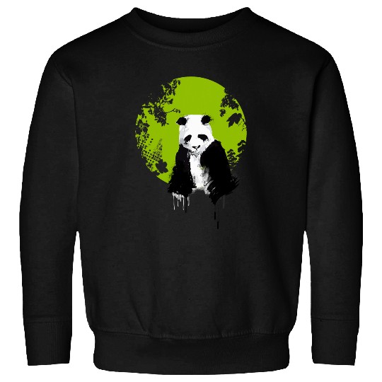 Panda Pet save the world panda clima depression Sweatshirts