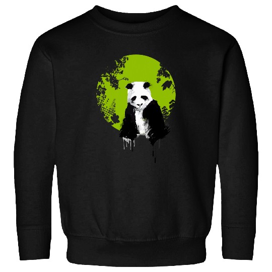 Panda Pet save the world panda clima depression Sweatshirts