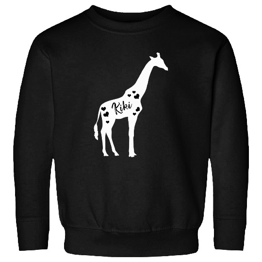 Giraffe Pet Kiki Giraffe Grandparents Day Safari Zoo Lover Grandmother Sweatshirts