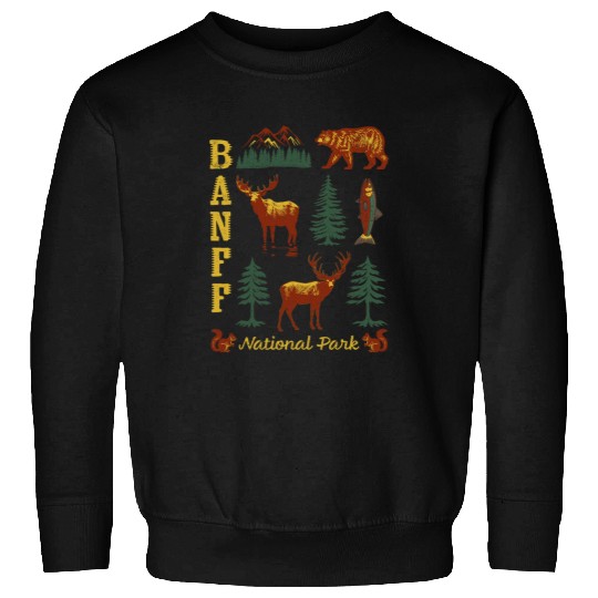 Bear Pet Banff National Park Alberta Vintagelook Bear Moose Souvenir Sweatshirts