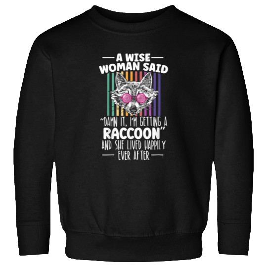Raccoon Pet Trash Panda Retro Raccoon Sweatshirts