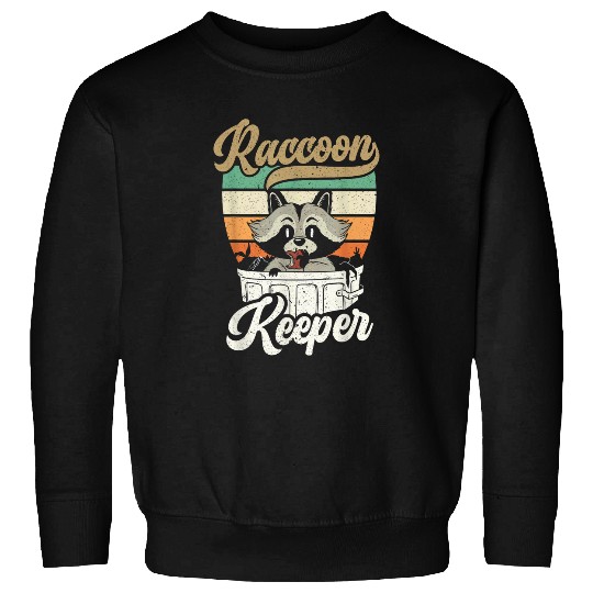 Raccoon Pet Trash Panda Retro Racoon Raccoon Sweatshirts