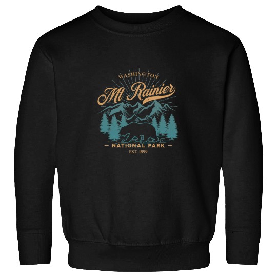 Bear Pet Mount Rainier National Park Bear Souvenir Sweatshirts