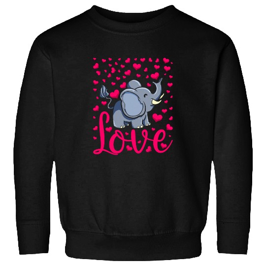 Elephant Pet For Women Girls Love Valentines Day Sweatshirts
