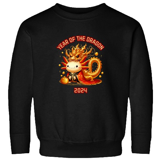 Dragon Pet Axolotls Chinese New Year of The Dragon Women Men Kids Sweatshirts