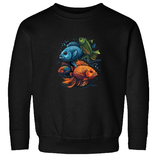 Fisher fishing man fish hook fishing fish motif 9 Sweatshirts