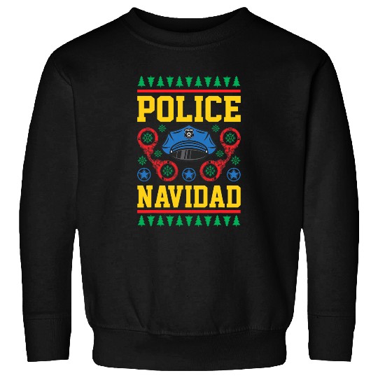 Police Job Navidad Ugly Christmas Men Women Funny Holiday Sweatshirts