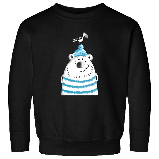 Bear Pet Funny Seaman Bear With Seagull I Maritime Sweatshirts