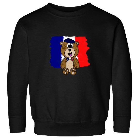 Bear Pet Bastille Day Happy 14th July Bear French Flag Sweatshirts