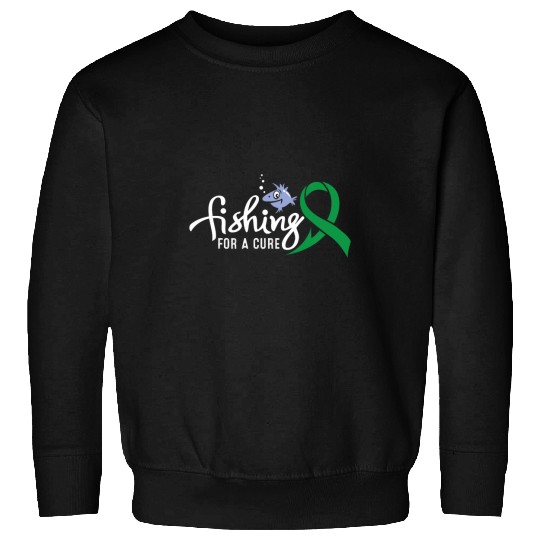 Fishing For Depression Awareness Supporter Ribbon Sweatshirts