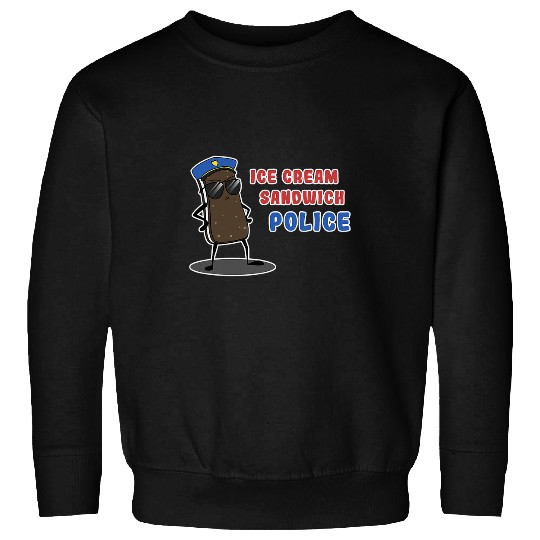 Ice Cream Sandwich Police Funny Ice Cream Sandwiches Sweatshirts