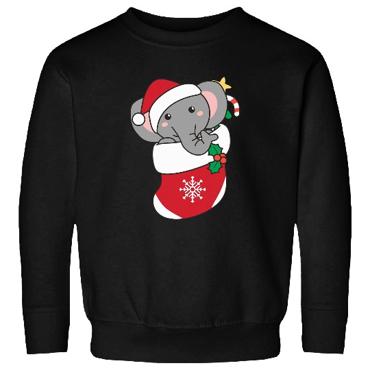 Elephant Pet For Christmas Elephant Sweatshirts