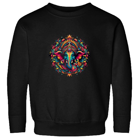Elephant Pet Ganesh Symbol Yoga Hindu Elephant God Ganesha Puja 41 Sweatshirts