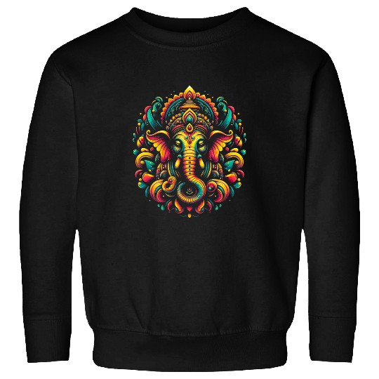 Elephant Pet Ganesh Symbol Yoga Hindu Elephant God Ganesha Puja 7 Sweatshirts